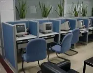 Office desks and chairs
